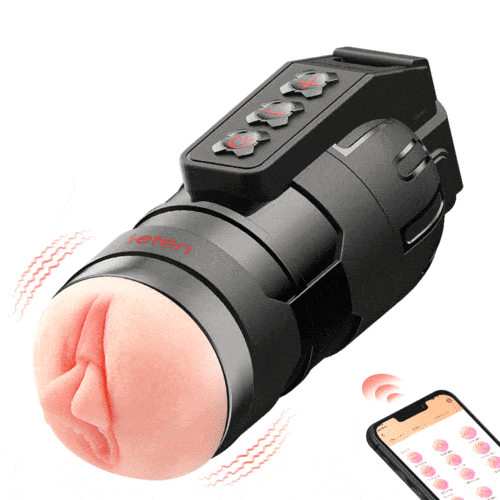 【Cum Harder Faster 】Leten 10 Vibrating Masturbator and Pussy Pockets 2 in 1 APP Control